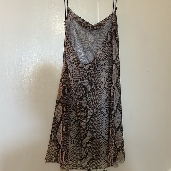 Cotton Candy LA Sheer Snake Print Blouse Women S - Picture 6 of 7